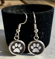 Animal Lover's Dog/Cat Pawprint Earrings