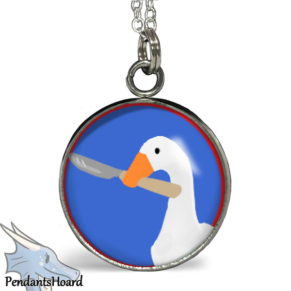 Goose with Knife Pendant