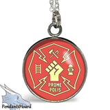Promare Inspired "Prome Polis/Burning Rescue" Pendant **Two Variants**