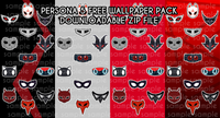 **Free ZIP Download, Persona 5 Mask Phone Wallpapers**